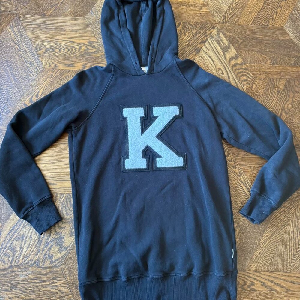 Good American Letterman K Pullover Hoodie size xsmall/small